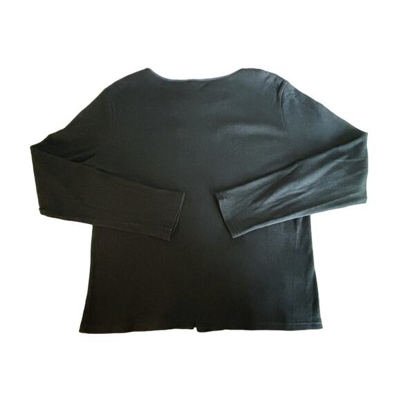 Christopher & Banks VINTAGE Navy Beaded Crew Neck Sweater Womens Size L - Picture 7 of 7